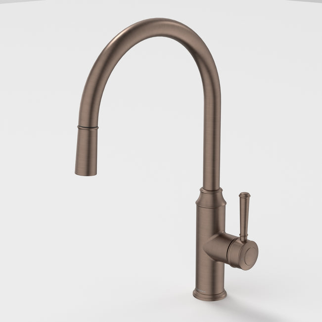 Caroma Riviere Pull Out Sink Mixer - Brushed Bronze 520017BBZ56AF - The Blue Space