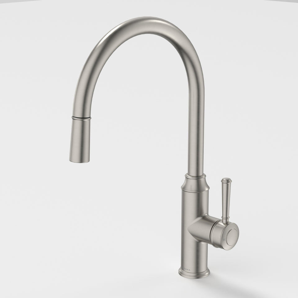 Caroma Riviere Pull Out Sink Mixer - Brushed Nickel