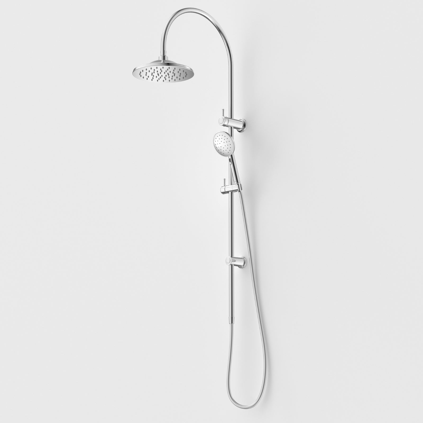 Caroma Riviere Rail Shower With Overhead - Chrome 520040C4A - The Blue Space