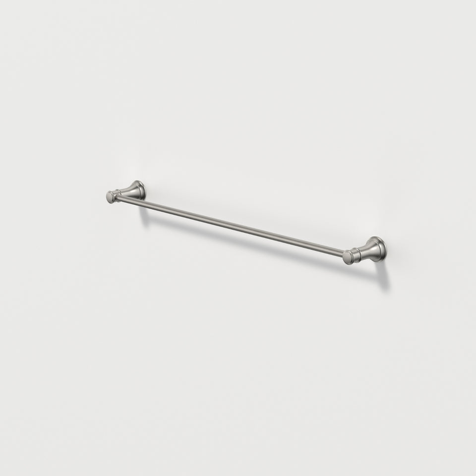 Caroma Riviere Single Towel Rail 600mm - Brushed Nickel