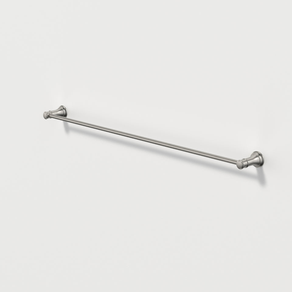 Caroma Riviere Single Towel Rail 800mm - Brushed Nickel