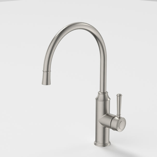 Caroma Riviere Sink Mixer - Brushed Nickel 520016BN56AF - The Blue Space