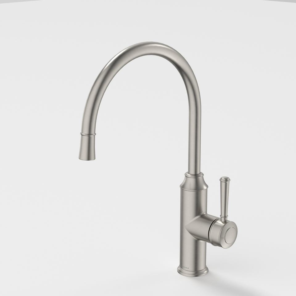 Caroma Riviere Sink Mixer - Brushed Nickel