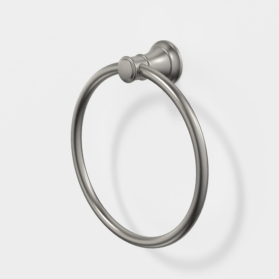 Caroma Riviere Towel Ring - Brushed Nickel
