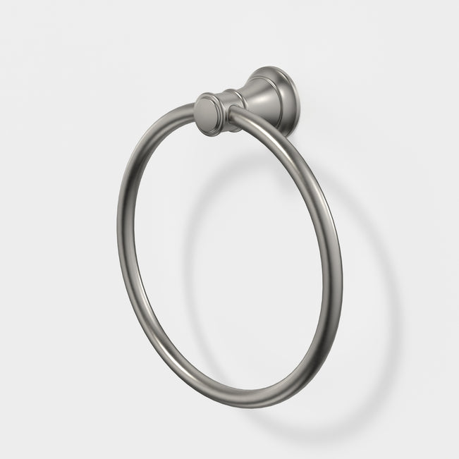 Caroma Riviere Towel Ring - Brushed Nickel 520032BN - The Blue Space
