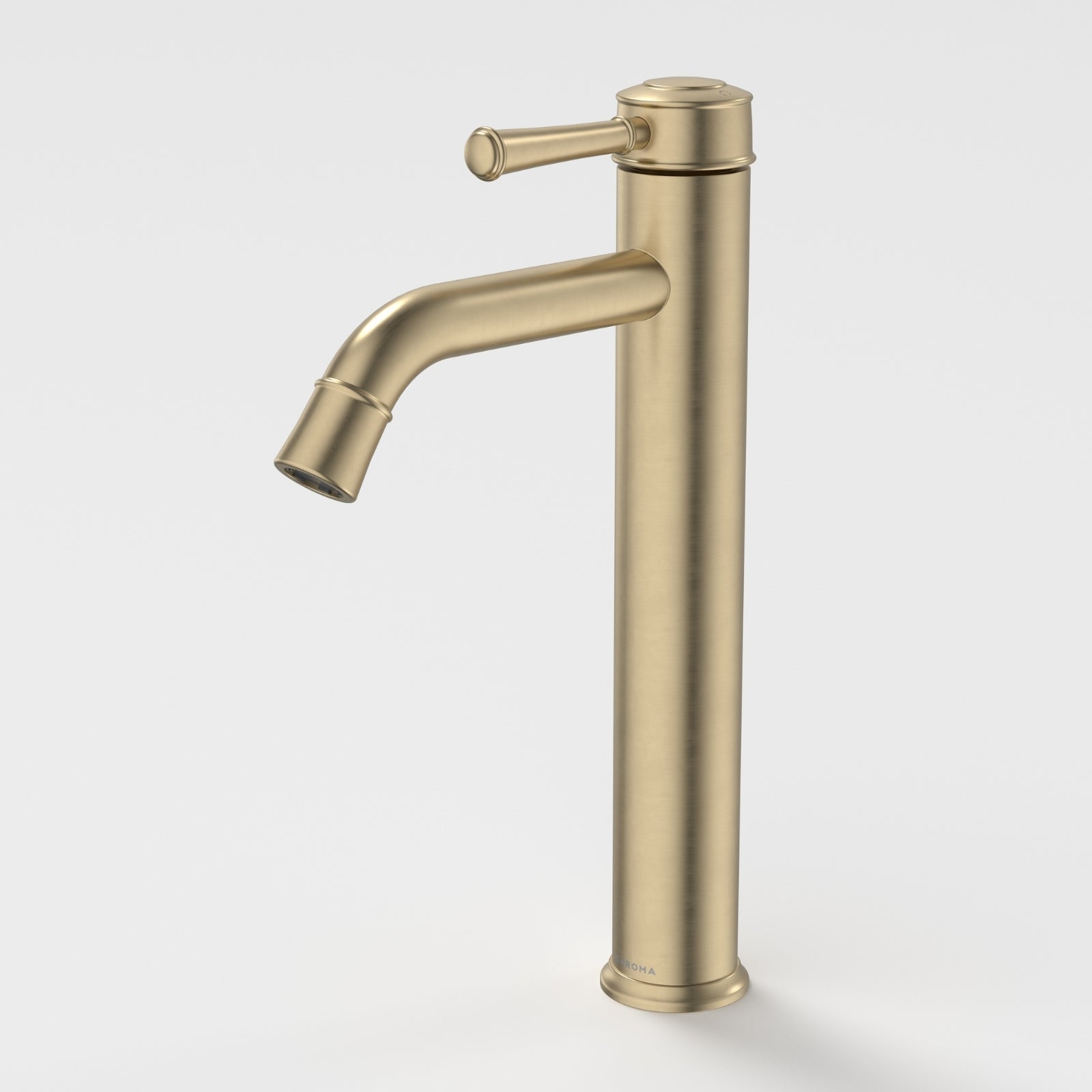 Caroma Riviere Tower Basin Mixer - Brushed Brass 520003BB6AF - The Blue Space