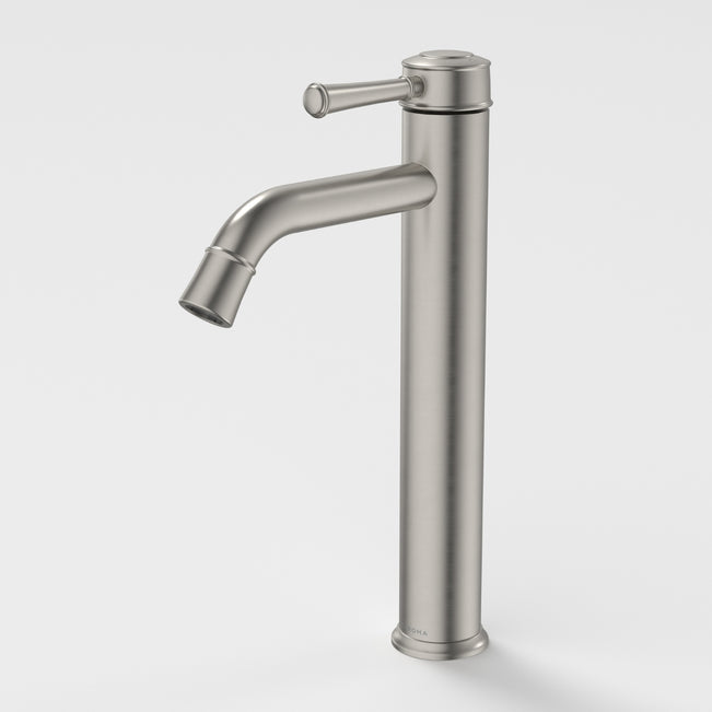 Caroma Riviere Tower Basin Mixer - Brushed Nickel 520003BN6AF - The Blue Space