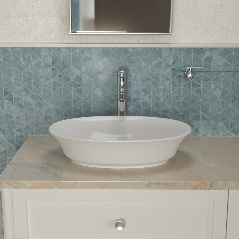 Caroma Riviere Tower Basin Mixer - Chrome