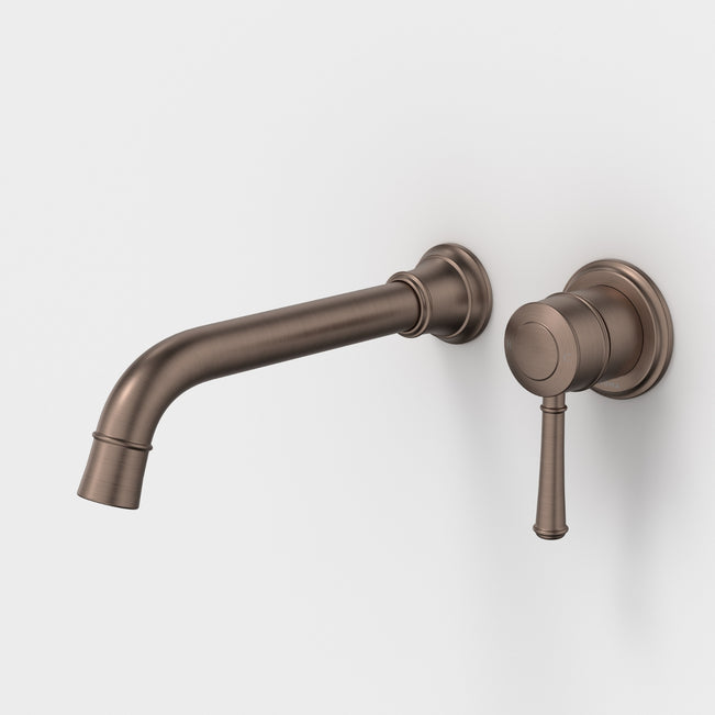 Caroma Riviere Wall Basin Bath Mixer 210mm - Brushed Bronze 520010BBZ6AF - The Blue Space
