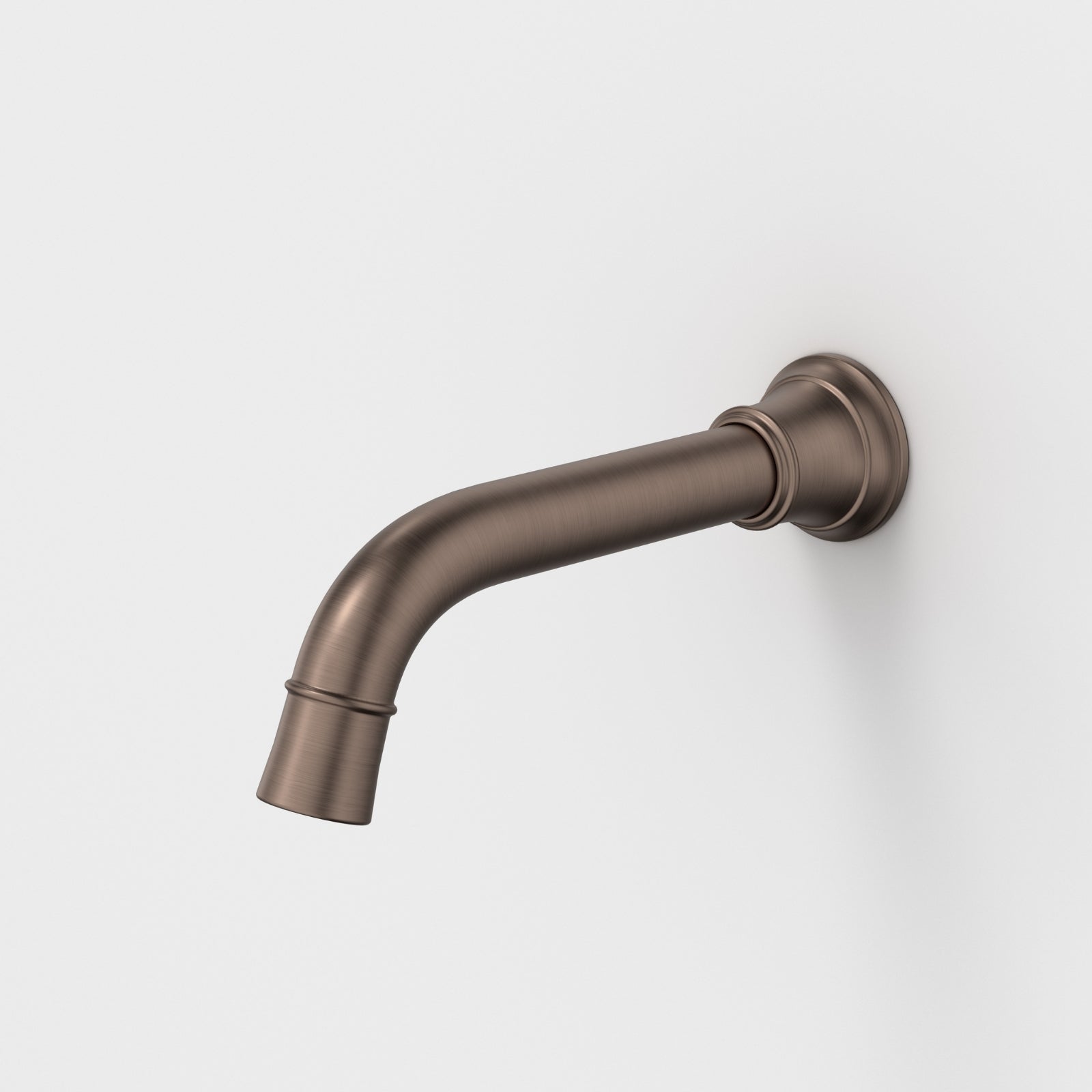 Caroma Riviere Wall Basin Bath Outlet 175mm - Brushed Bronze 520013BBZ6AF - The Blue Space