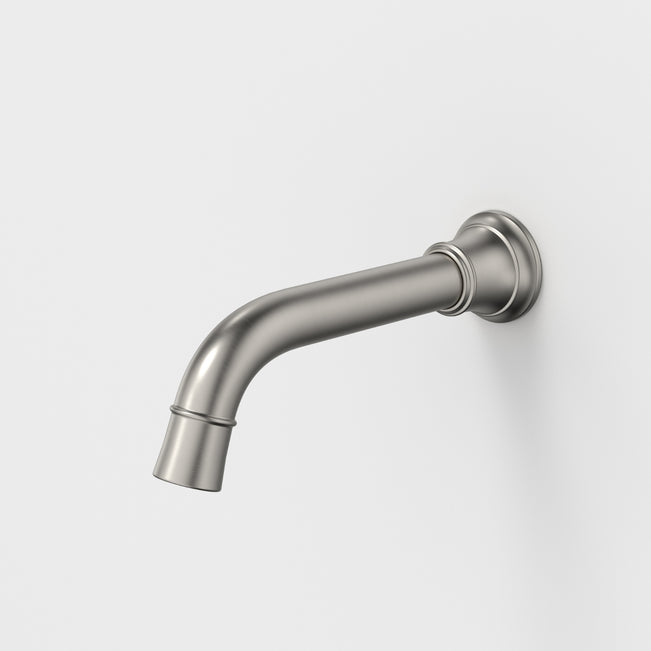Caroma Riviere Wall Basin Bath Outlet 175mm - Brushed Nickel 520013BN6AF - The Blue Space