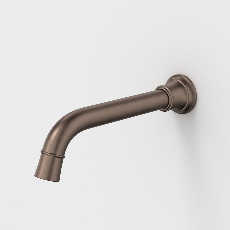 Caroma Riviere Wall Basin/Bath Outlet 210mm - Brushed Bronze