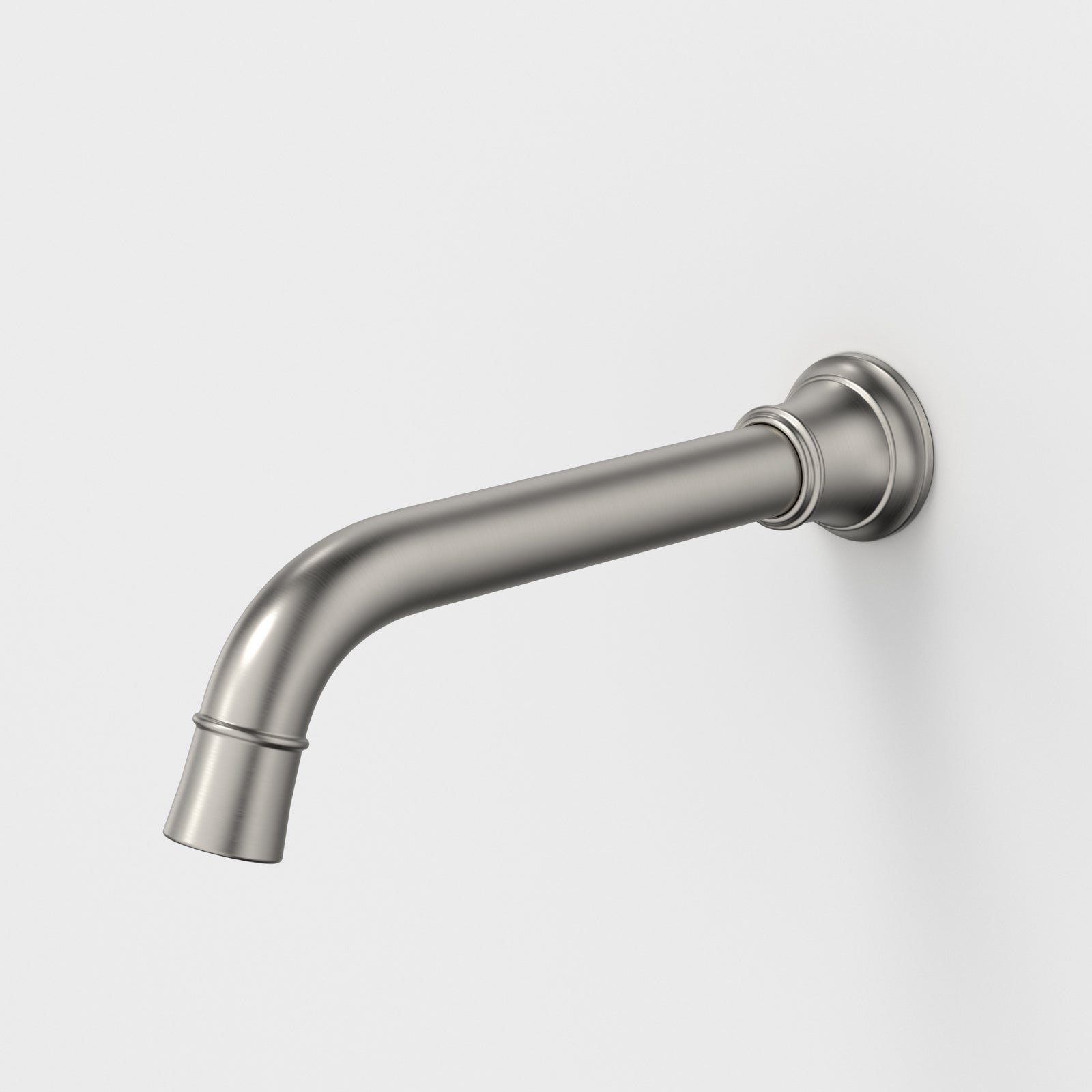 Caroma Riviere Wall Basin Bath Outlet 210mm - Brushed Nickel 520014BN6AF - The Blue Space