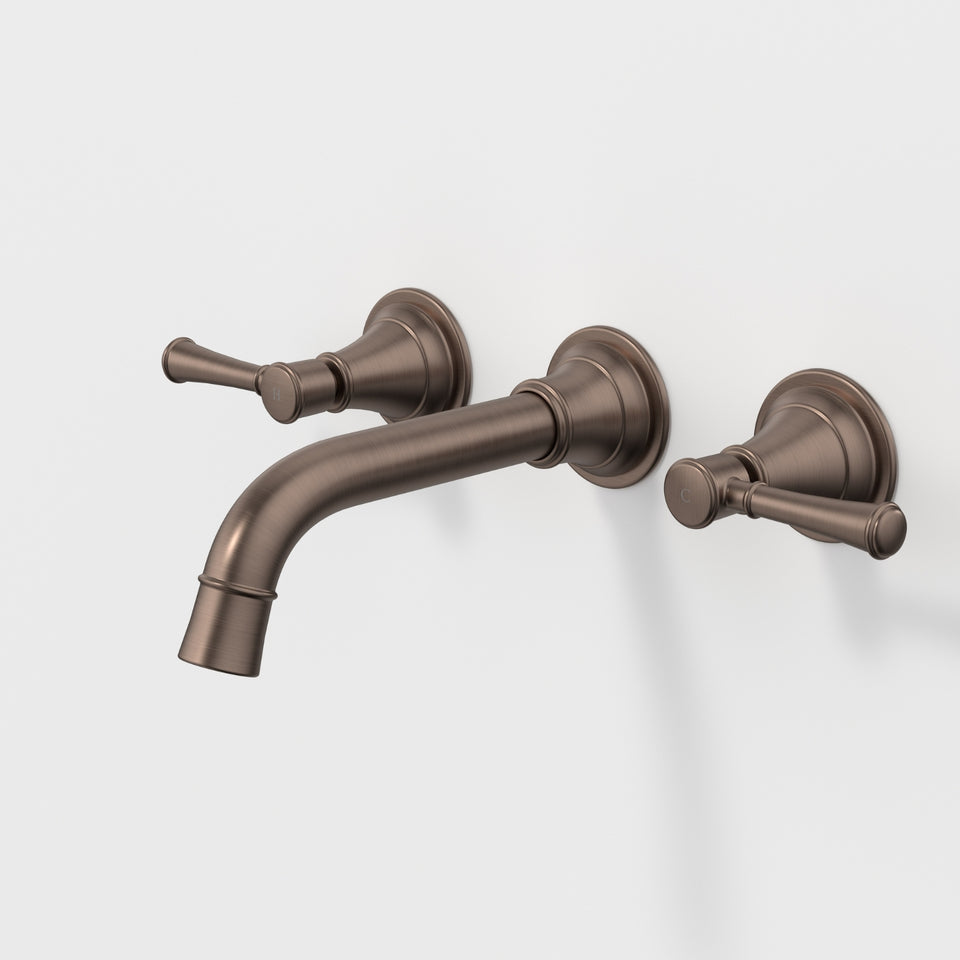 Caroma Riviere Wall Basin/Bath Set 175mm - Brushed Bronze