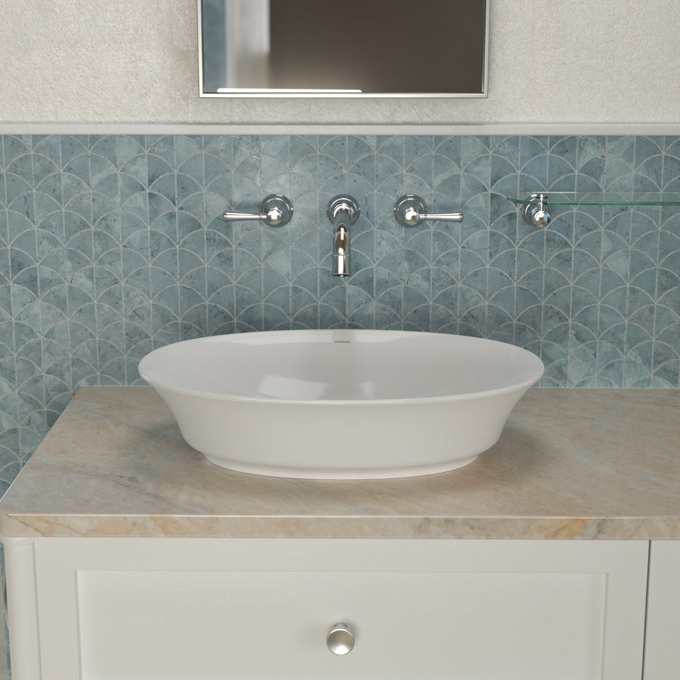 Caroma Riviere Wall Basin/Bath Set 210mm - Chrome