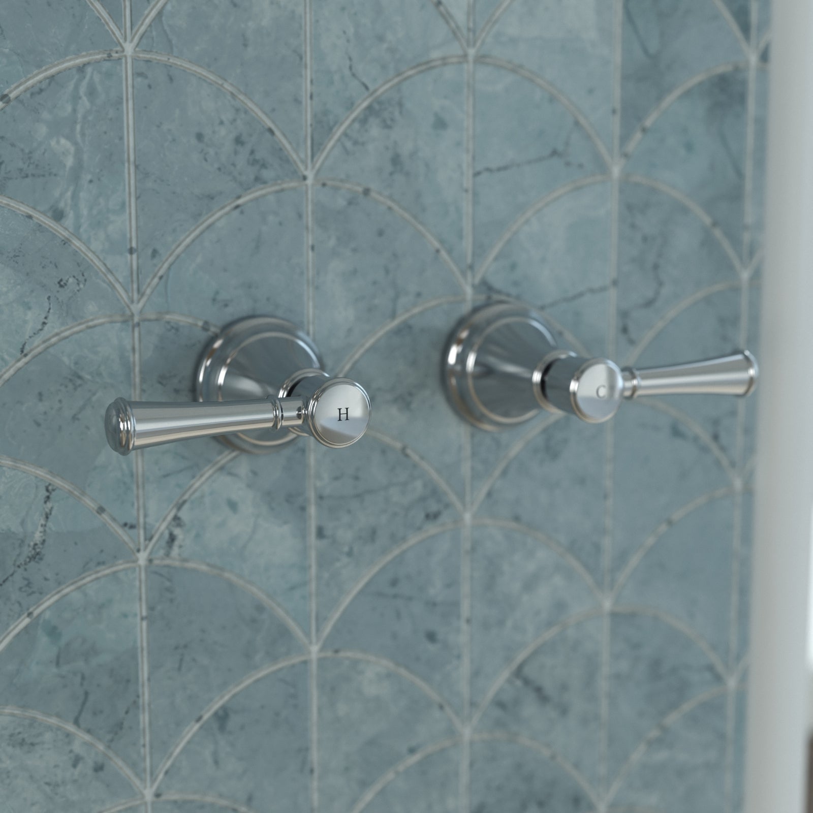 Lifestyle Caroma Riviere Wall Top Assemblies - Chrome 520023CF - The Blue Space