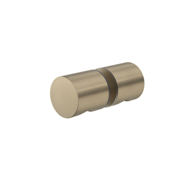 Caroma Shower Door Round Knob Brushed Brass 99451BB - The Blue Space