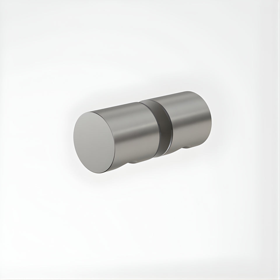 Caroma Shower Door Round Knob Brushed Nickel