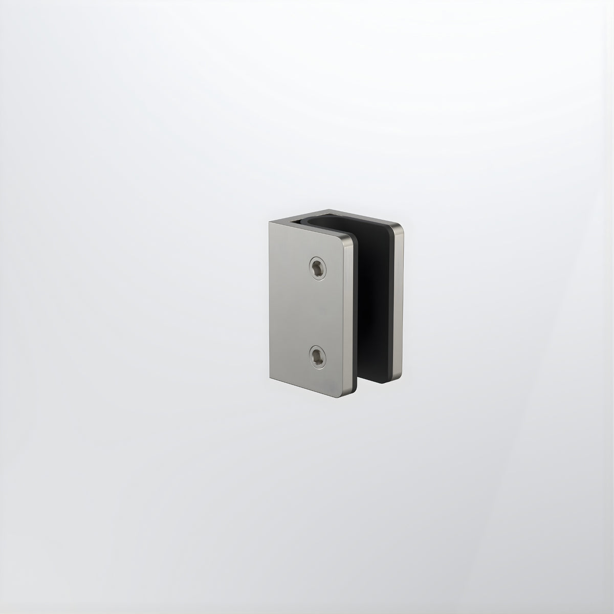 Back Caroma Shower Glass U Bracket Brushed Nickel 14228001BN - The Blue Space