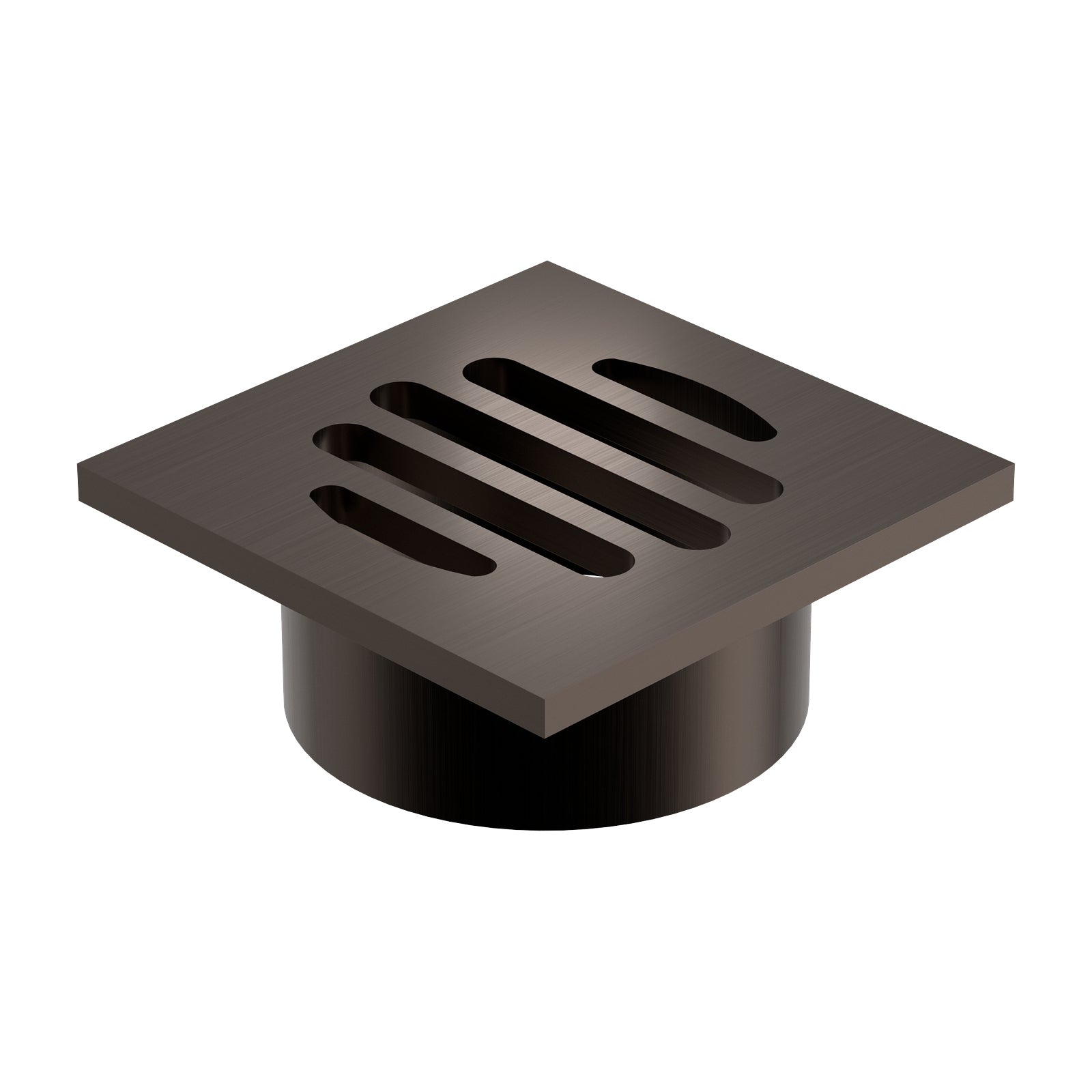 Angle Caroma Square Floor Waste 50mm Outlet - Brushed Bronze 12975088BBZ - The Blue Space