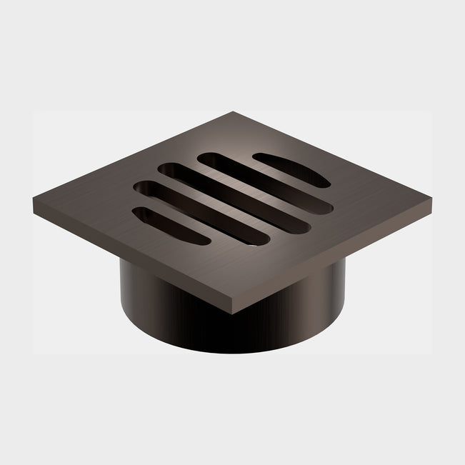 Caroma Square Floor Waste 50mm Outlet - Brushed Bronze 12975088BBZ - The Blue Space
