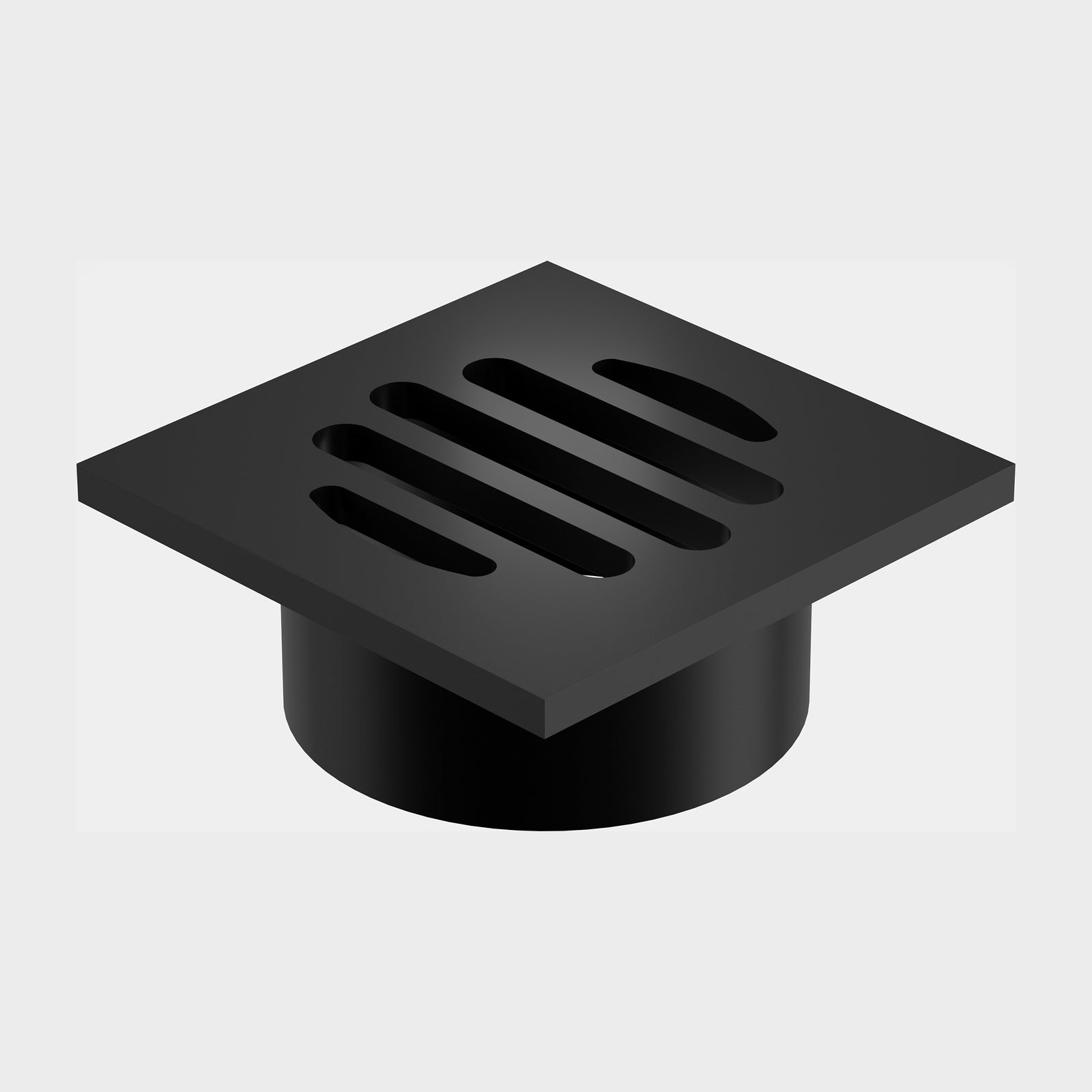 Caroma Square Floor Waste 50mm Outlet - Matte Black 12975088B - The Blue Space