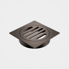 Caroma Square Floor Waste - 80mm Outlet - Brushed Bronze 12975034BBZ - The Blue Space