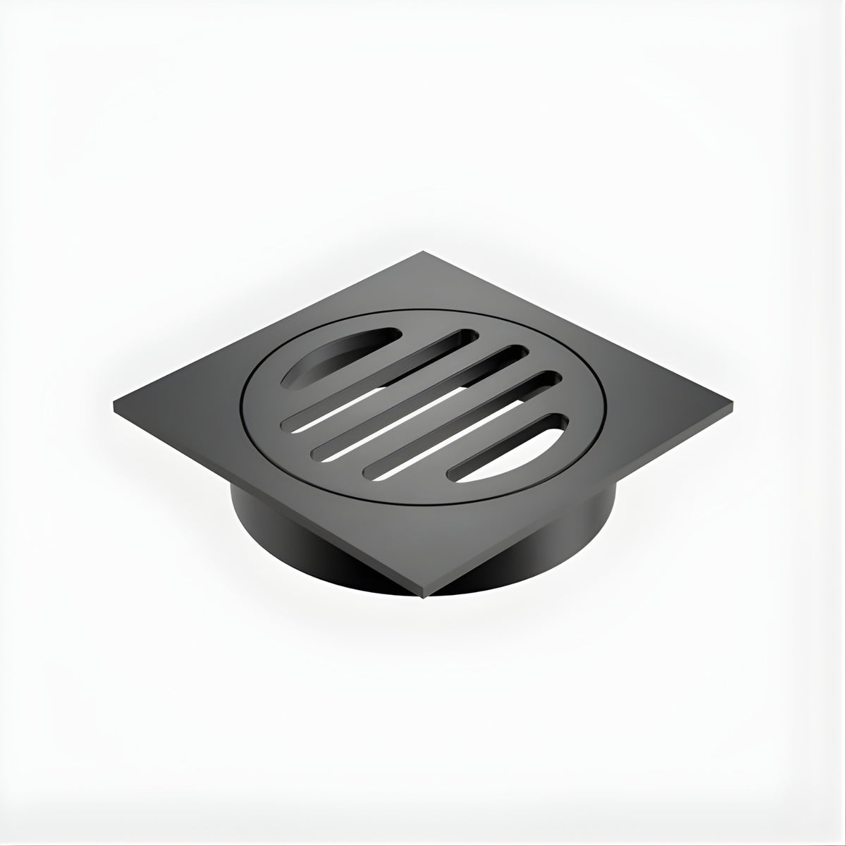 Caroma Square Floor Waste - 80mm Outlet - Gunmetal 12975034GM - The Blue Space