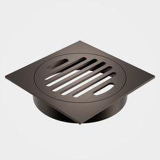 Caroma Square Floor Waste Grate - 100mm Outlet - Brushed Bronze 12975037BBZ - The Blue Space