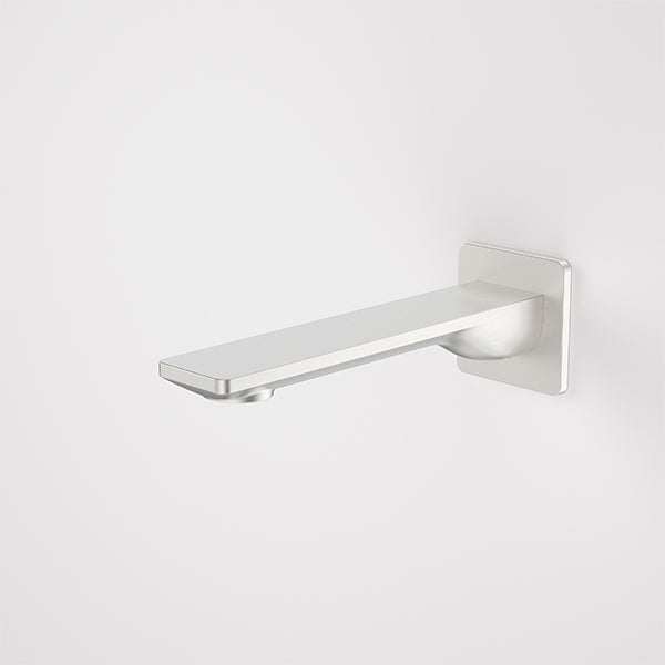 Caroma Urbane II Low Lead Square 180mm Basin/Bath Outlet Brushed Nickel