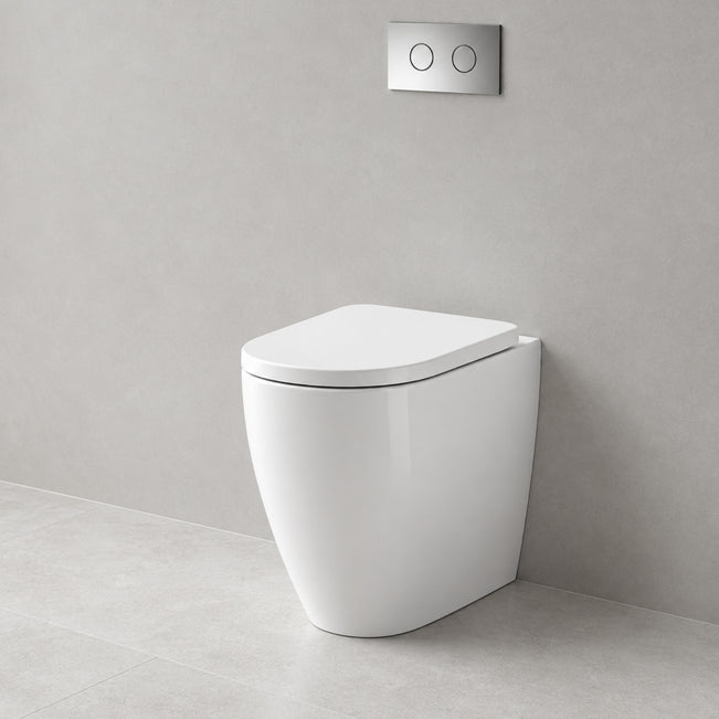 Caroma Urbane II Cleanflush Compact Wall Faced Invisi II Toilet Suite 741520W - The Blue Space