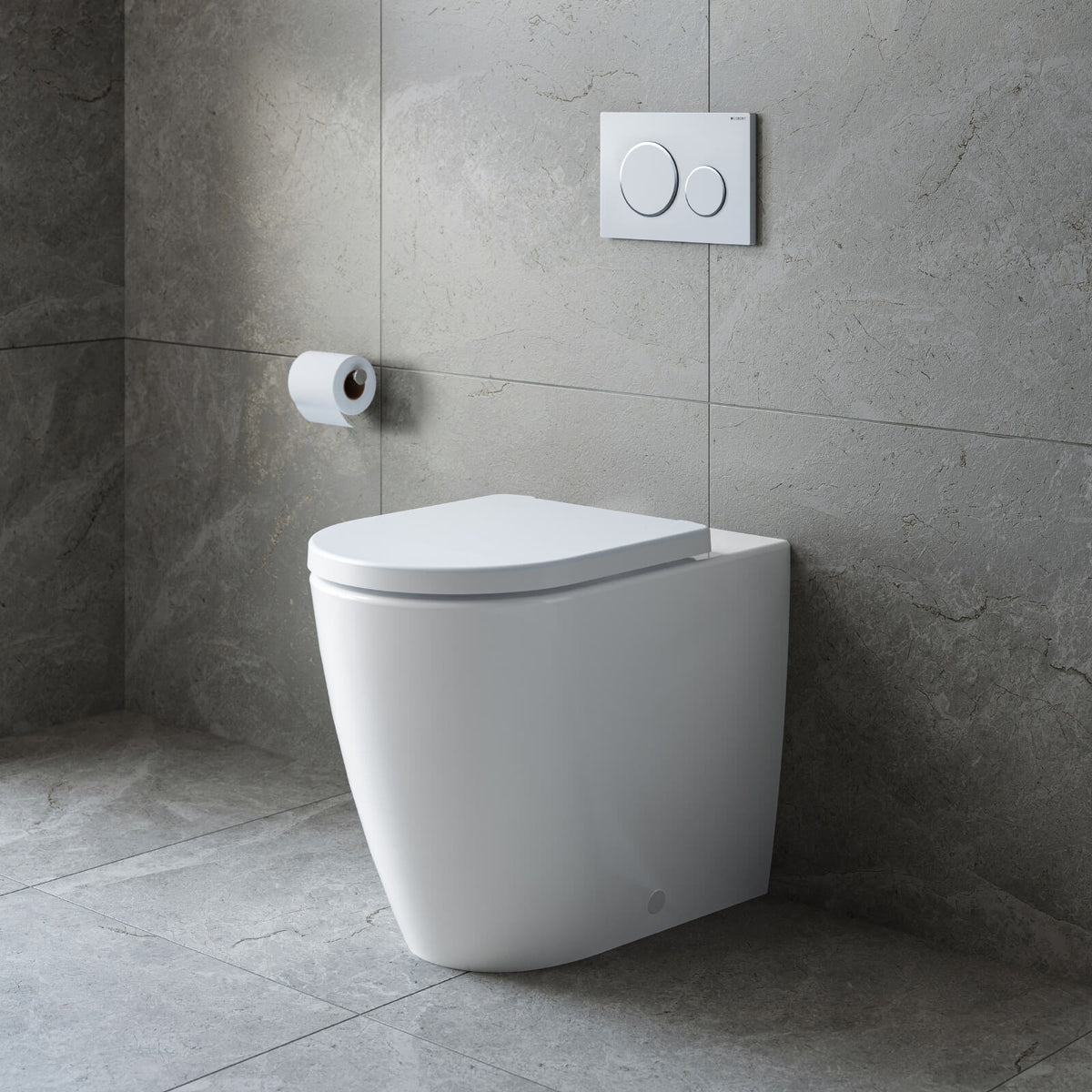 Buy Caroma Urbane II Cleanflush Rimless Compact Wall Faced Toilet with ...