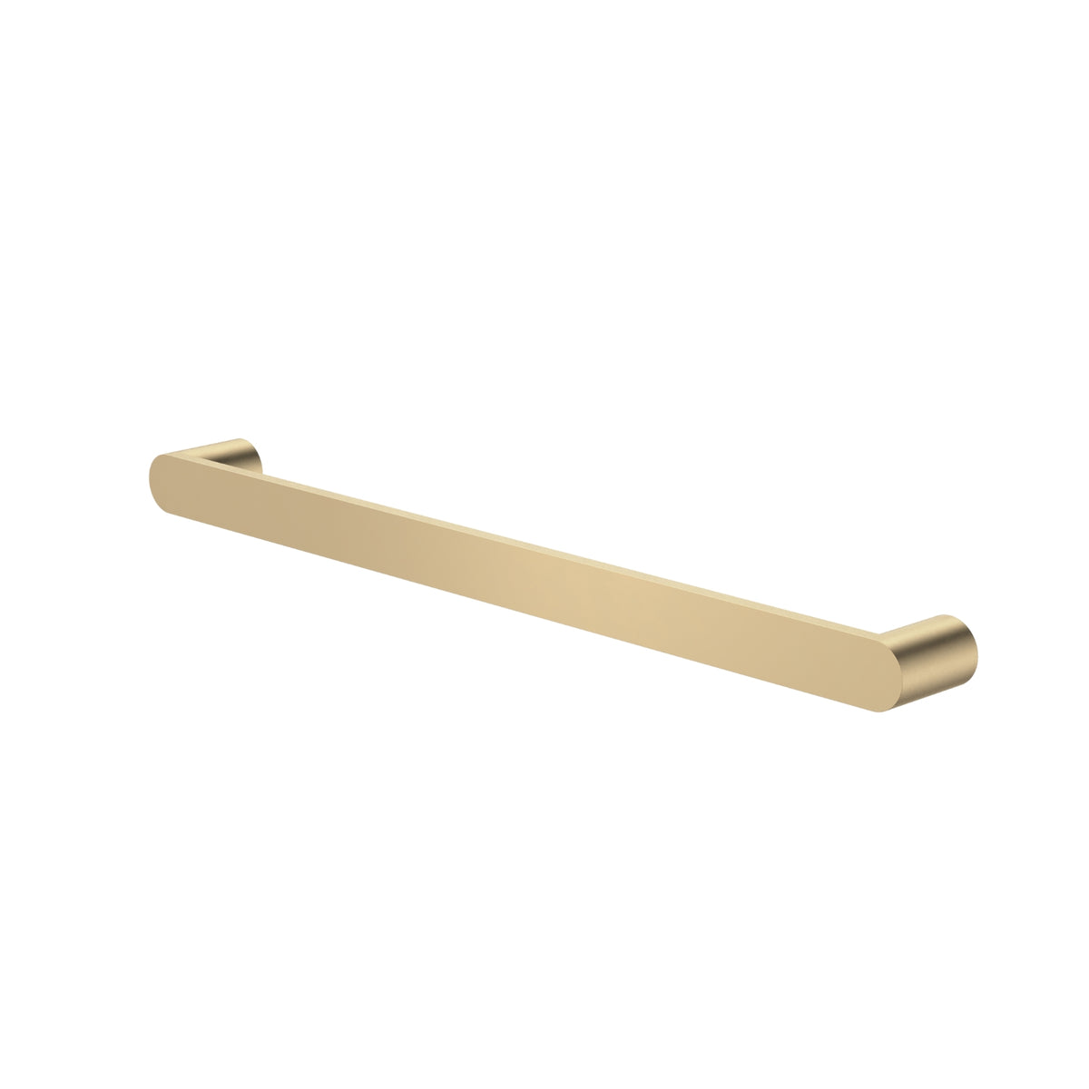 Angle Caroma Urbane II Heated Towel Rail - Horizontal - Brushed Brass 11202084BB - The Blue Space