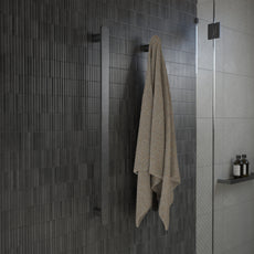Lifestyle 2 Caroma Urbane II Heated Towel Rail - Vertical - Gunmetal 11202085GM - The Blue Space