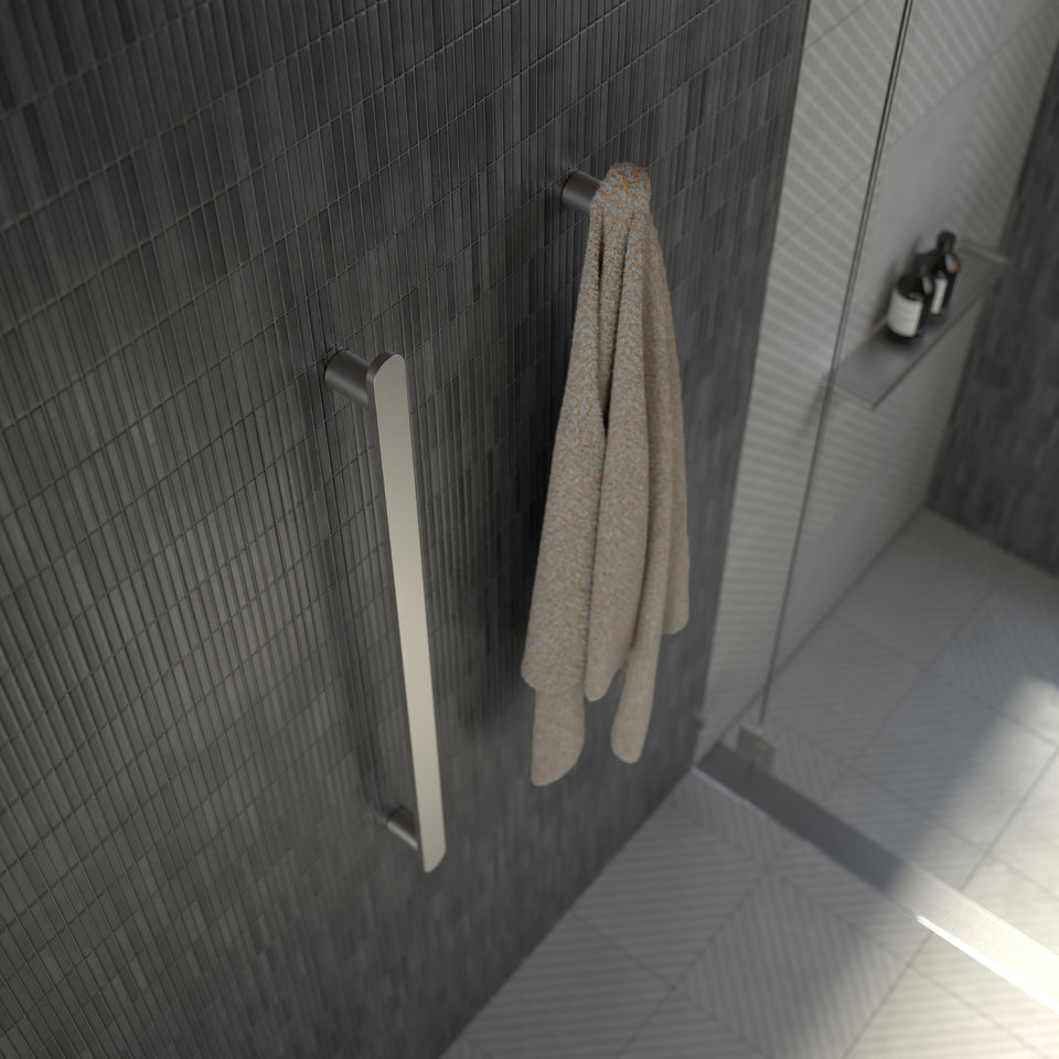 Caroma Urbane II Heated Towel Rail Vertical - Polished Stainless Steel