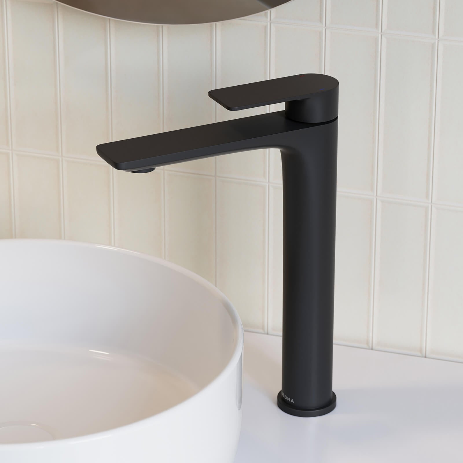 Caroma Urbane II Lead Free Tower Basin Mixer Matte Black  | The Blue Space