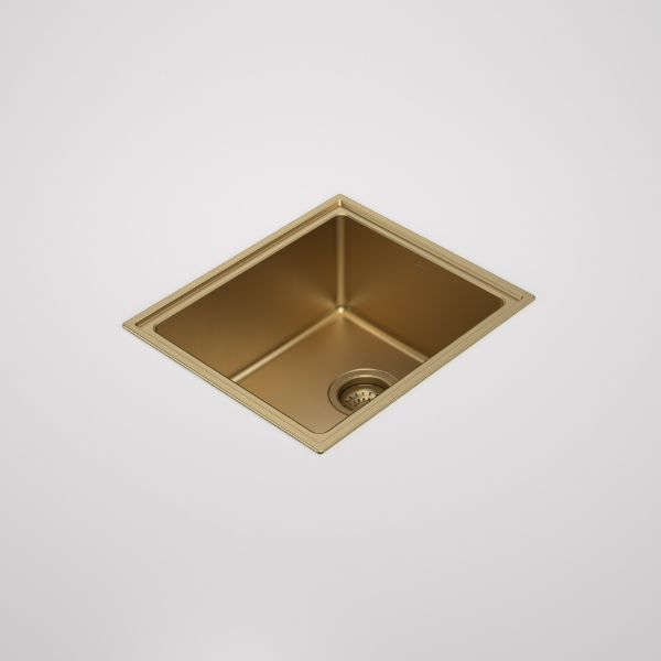 The Blue Space Caroma Urbane II Single Bowl Sink Brushed Brass