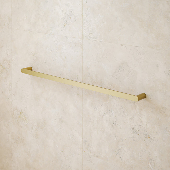 Caroma Urbane II Single Towel Rail 825mm Brushed Brass  | The Blue Space