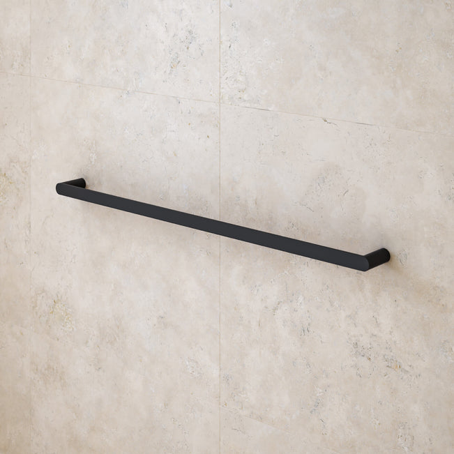 Caroma Urbane II Single Towel Rail 825mm Matte Black  | The Blue Space