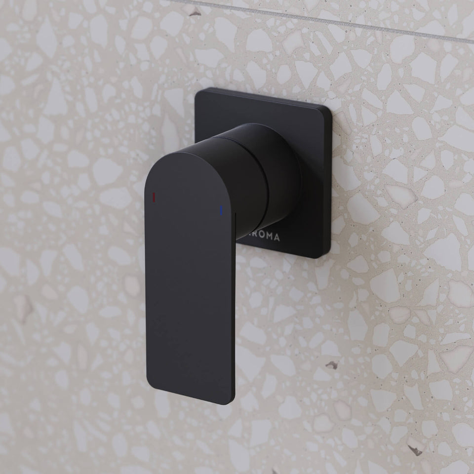 Caroma Urbane II Bath/Shower Mixer Square Matte Black