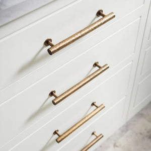 Castella Tarn 160mm Hammered Handle Aged Brass