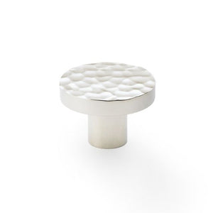 Castella Tarn 38mm Hammered Knob Polished Nickel