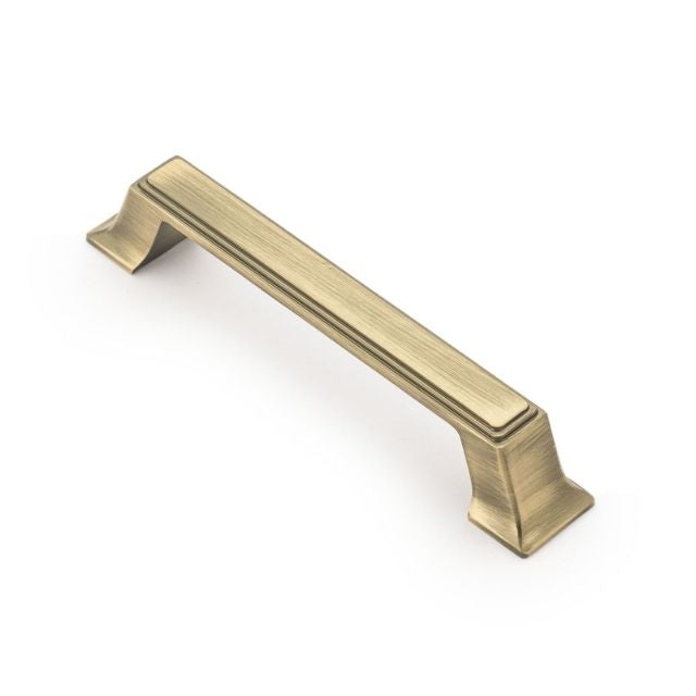 Castella Buckhurst 128mm Handle Brushed Antique Brass 402.128.38 - The Blue Space