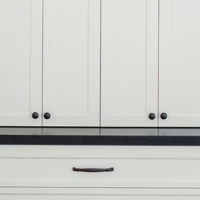 Castella Century 30mm Round Knob Antique Black