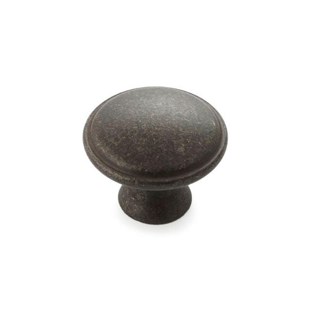 Castella Century 30mm Round Knob Antique Black 166.030.01 - The Blue Space