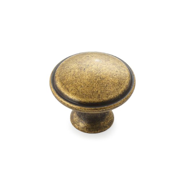 Castella Century 30mm Round Knob Antique Brass 166.030.03 - The Blue Space