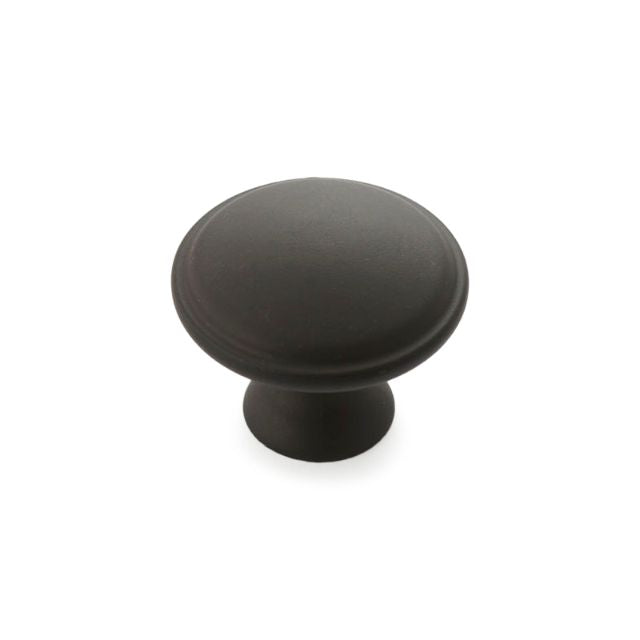 Castella Century 30mm Round Knob Matte Black