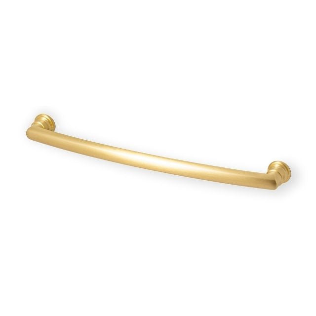 Castella Decade Ridged Handle Satin Brass
