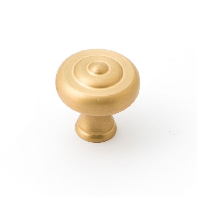 Castella Decade Knob Satin Brass