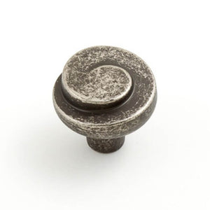 Castella Plume 30mm Knob Rustic Tin